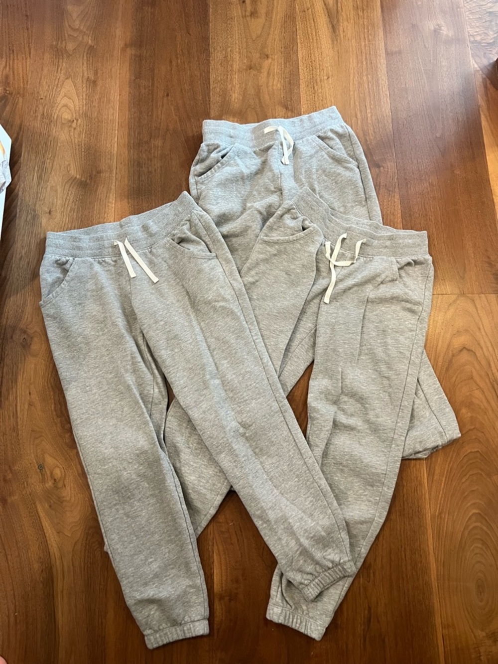 Cat & Jack Light Gray Kids Jogger Sweatpants, Sz. L (3 pair) used good condition
